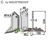 Blade, right model - AgriParts