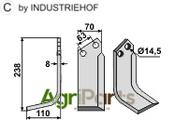 Blade, left model - AgriParts