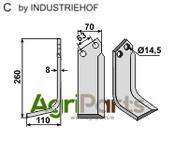 Blade, left model - AgriParts