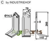 Blade, right model - AgriParts