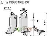 Blade, right model - AgriParts
