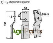 Rotary tine, left model - AgriParts