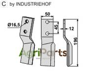 Rotary tine, right model - AgriParts