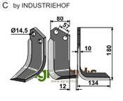 Blade, right model - AgriParts