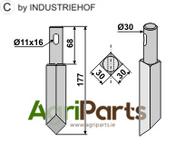 Rotary tine - AgriParts