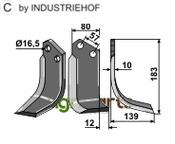 Blade, right model - AgriParts