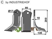 Blade, right model - AgriParts