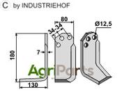 Blade, left model - AgriParts