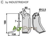 Blade, left model - AgriParts