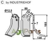 Blade, right model - AgriParts