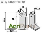 Blade, left model - AgriParts