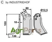 Blade, left model - AgriParts