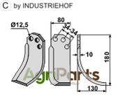 Blade, right model - AgriParts