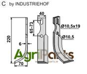 All-purpose Blade, left model - AgriParts