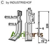 All-purpose Blade, right model - AgriParts