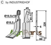 All-purpose Blade, right model - AgriParts