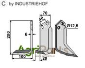 Blade, left model - AgriParts
