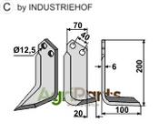 Blade, right model - AgriParts