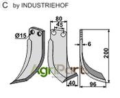 Blade, right model - AgriParts