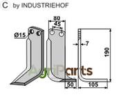 Blade, right model - AgriParts