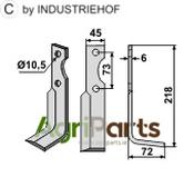 Blade, right model - AgriParts