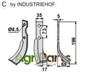 Blade, right model - AgriParts image