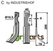 Blade, right model - AgriParts image