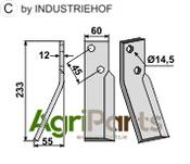 Rotary tine, left model - AgriParts