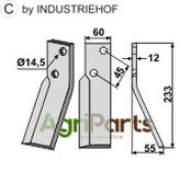 Rotary tine, right model - AgriParts
