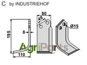Blade, left model - AgriParts