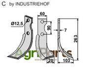 Blade, right model - AgriParts