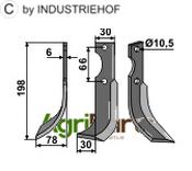 Blade, left model - AgriParts