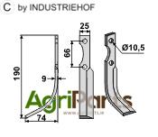 Blade, left model - AgriParts image