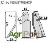 Rotary tine, left model - AgriParts