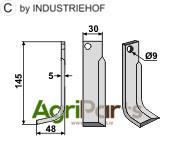 Blade, left model - AgriParts