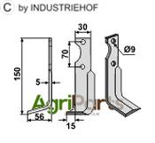 Blade, left model - AgriParts
