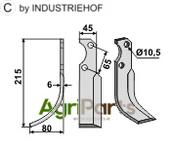 Blade, left model - AgriParts