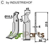 Blade, right model - AgriParts