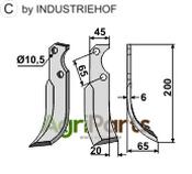 Blade, right model - AgriParts