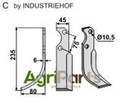 Blade, left model - AgriParts