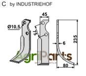 Blade, right model - AgriParts