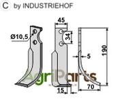 Blade, right model - AgriParts