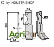 Blade, left model - AgriParts