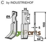 Blade, right model - AgriParts
