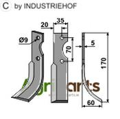 Blade, right model - AgriParts image
