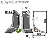 Blade, right model - AgriParts