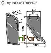 Rotary tine, right model - AgriParts