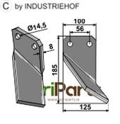 Rotary tine, right model - AgriParts
