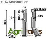Blade, left model - AgriParts