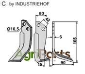 Blade, right model - AgriParts